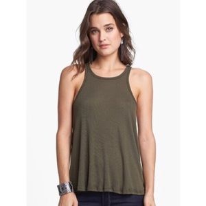 Free People Long Beach High Neck Ribbed Tank